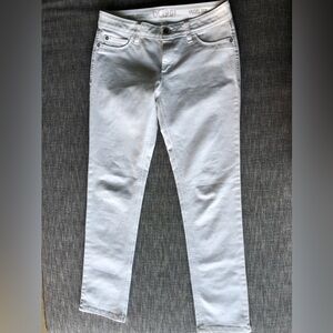 Women's DL 1961 White Angel Mid-rise Skinny Ankle Jeans Size 28